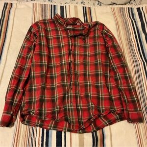Classic Red and Green Plaid Shirt